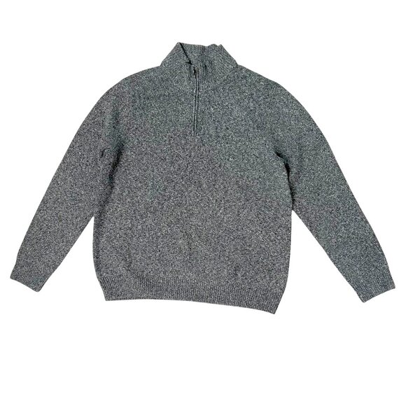 Amazon Essentials Men's Size XL Long Sleeve 1/4 Zip Mock Neck Sweater Charcoal - Picture 1 of 7